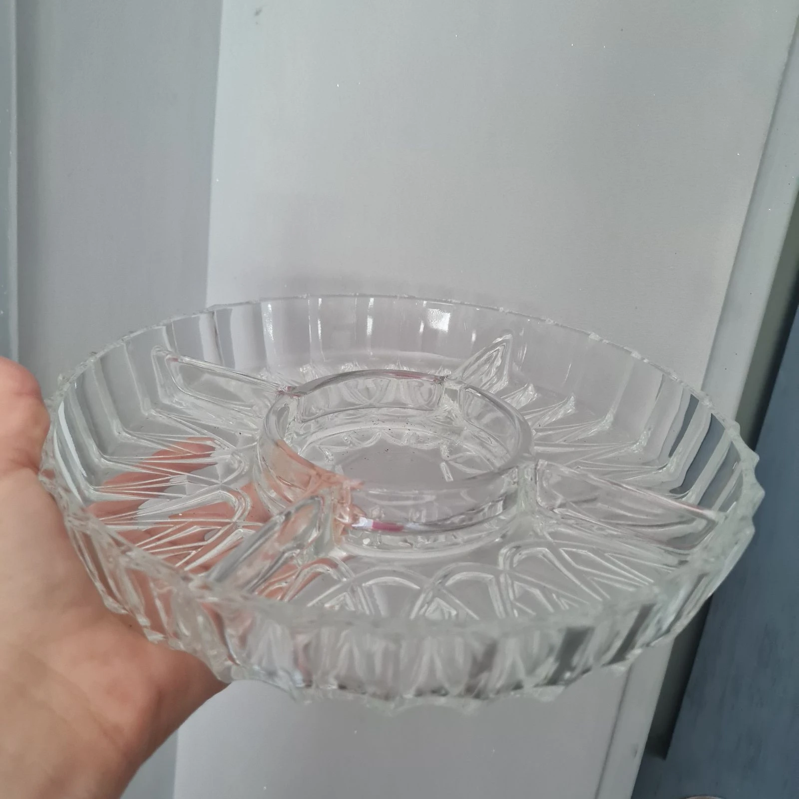 Magnífico plato con compartimentos de cristal – photo 2
